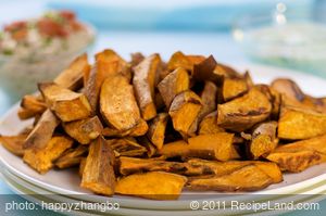 Baked Sweet Potato Wedges with Paprika