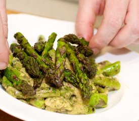 Grilled Asparagus with Asian Peanut Sauce