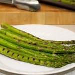 perfectly grilled asparagus.