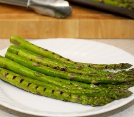 Grilled Asparagus and Portobello Mushrooms with Goat Cheese