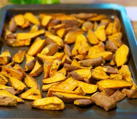 Baked Sweet Potato Wedges with Paprika