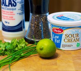 Lime Coriander Sour Cream Dip