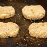 Bake the goat cheese rounds...
