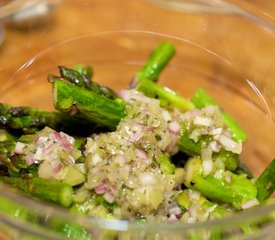 Refreshing Asparagus and Mixed Baby Greens Salad 