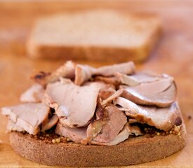 Grilled Pork Tenderloin and Onion Marmalade Sandwich 