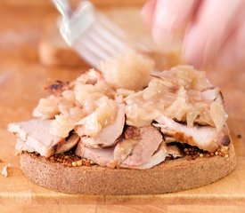 Grilled Pork Tenderloin and Onion Marmalade Sandwich 