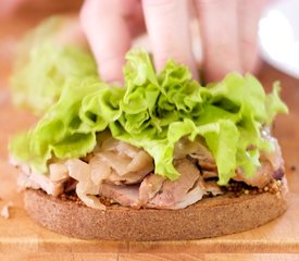 Grilled Pork Tenderloin and Onion Marmalade Sandwich 