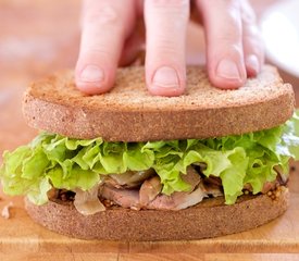 Grilled Pork Tenderloin and Onion Marmalade Sandwich 