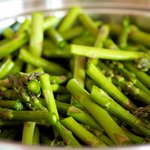Stir in asparagus, season with a little salt to taste, and keep cooking for 1 minutes more.  