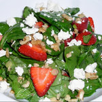 Baby Spinach and Strawberry Salad with Maple Dressing