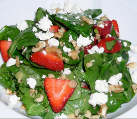 Baby Spinach and Strawberry Salad with Maple Dressing