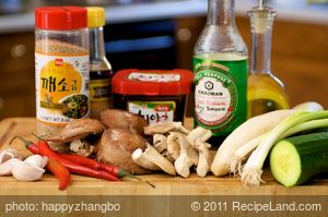 Bibimbap (Korean Seasoned Vegetables and Rice with Spicy Sauce)