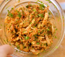 Bibimbap (Korean Seasoned Vegetables and Rice with Spicy Sauce)