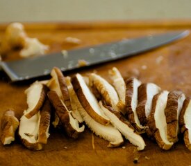 Spicy Korean Noodles with Wild Mushrooms