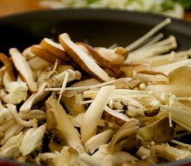 Spicy Korean Noodles with Wild Mushrooms