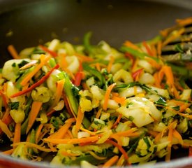 Spicy Korean Noodles with Wild Mushrooms