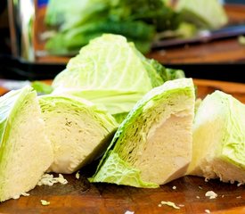 Korean Spicy Rice Cake, Cabbage and Leek Stew