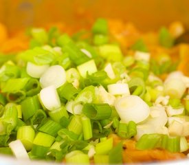 Korean Spicy Rice Cake, Cabbage and Leek Stew