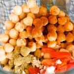 In a food processor or blender, 