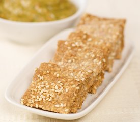 Whole Wheat Sesame Crackers