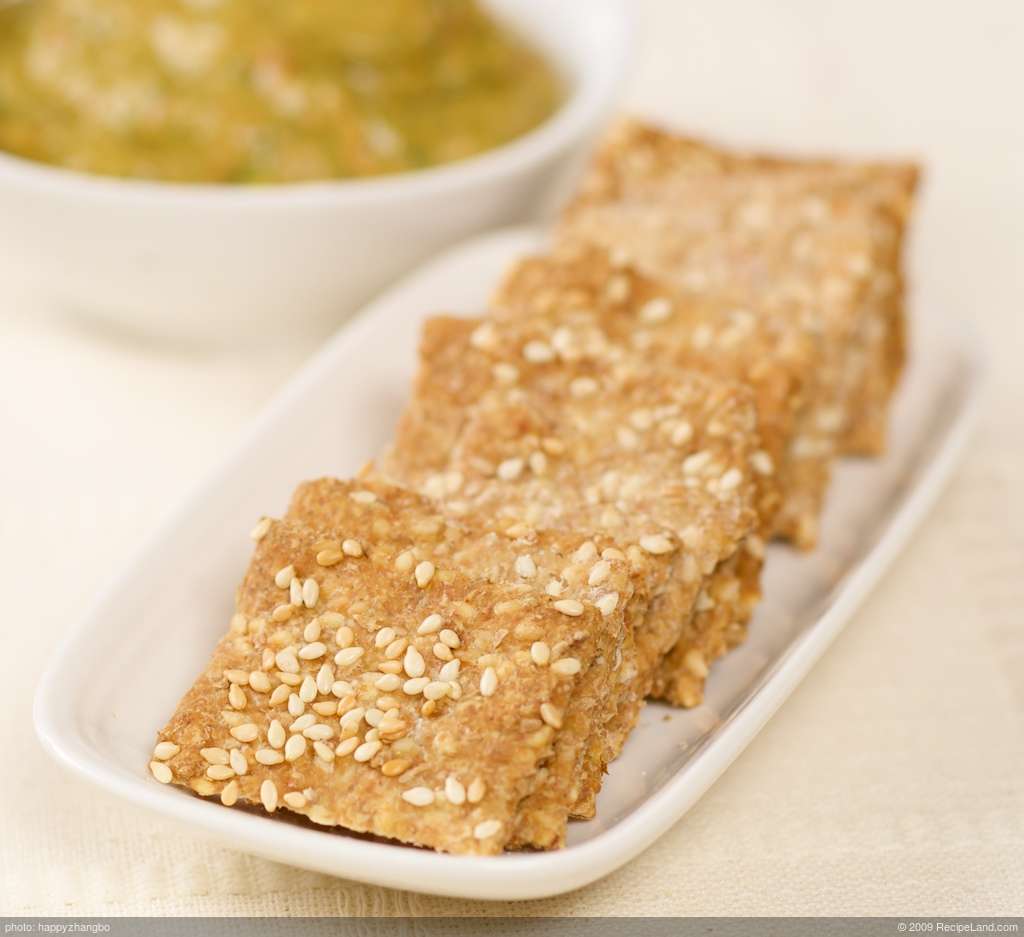 Whole Wheat Sesame Crackers recipe