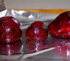 Glazed Roasted Beets, Basil and Goat Cheese Salad