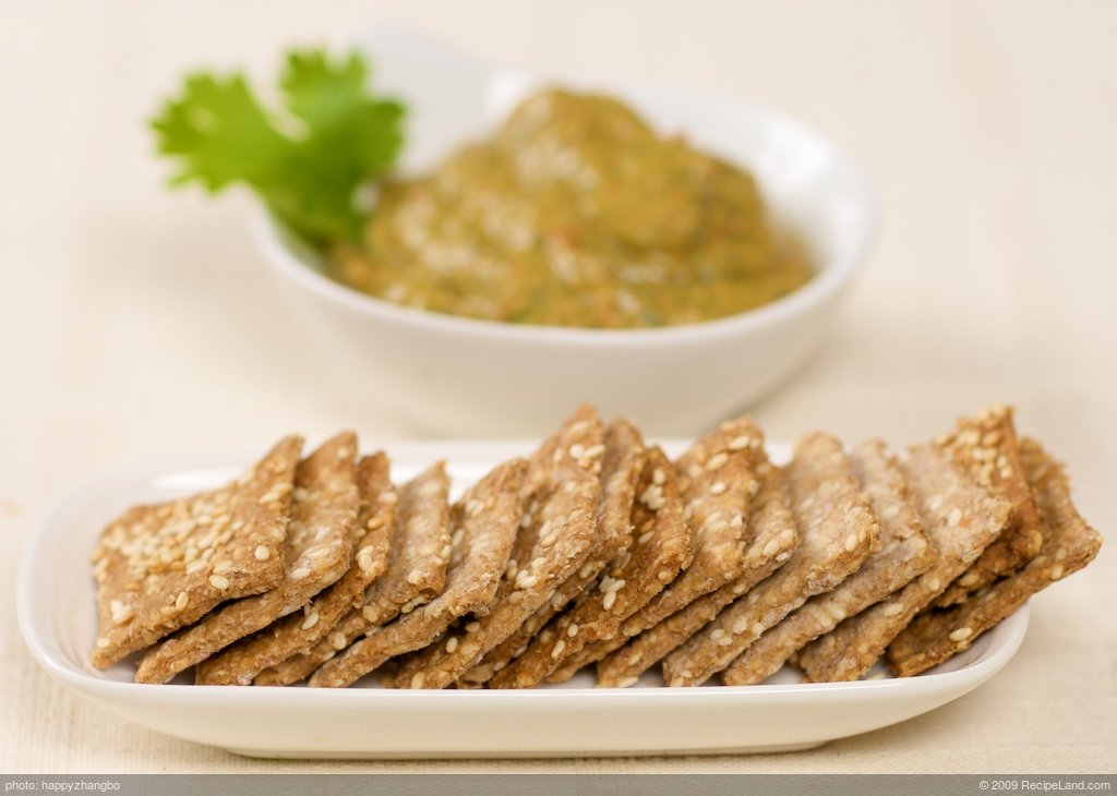 Whole Wheat Sesame Crackers