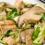 Asian Slaw with Tofu & Shiitake Mushrooms