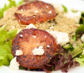 Fried Tomatoes with Mint Couscous