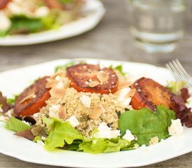 Fried Tomatoes with Mint Couscous