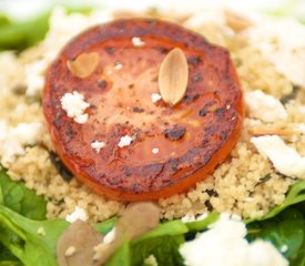 Fried Tomatoes with Mint Couscous