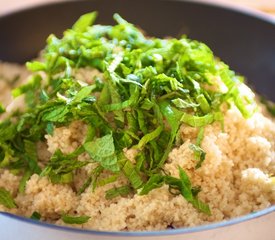 Fried Tomatoes with Mint Couscous