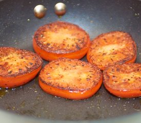 Fried Tomatoes with Mint Couscous