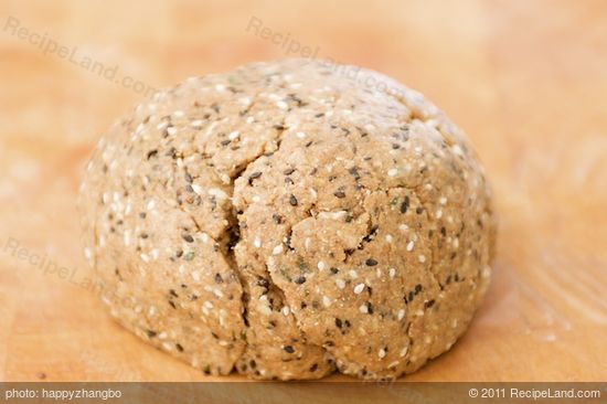 Stir and knead until it forms into a dough.