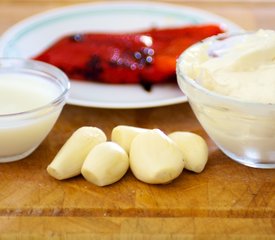 Canadian Flag Garlic Cheese Spread (Canada Day)