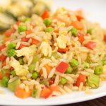 Quick, easy and delicious Chinese stir-fried rice.