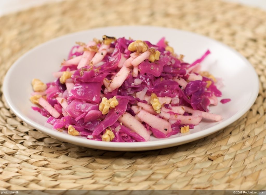  Warm Red Cabbage and Apple Salad