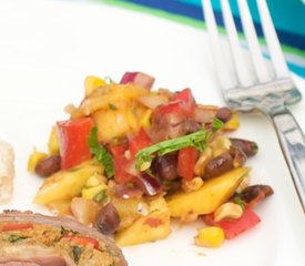 Roasted Corn, Black Bean and Mango Salad