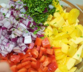 Roasted Corn, Black Bean and Mango Salad