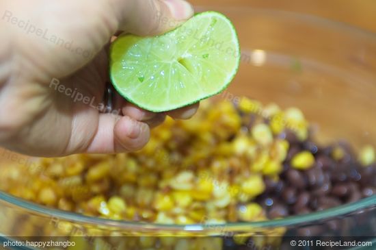 Freshly squeeze some lime juice.