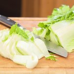 Separate the cabbage leaves, wash well and pat dry, then cut into 1-inch pieces.