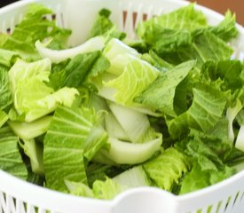 Sichuan Stir-Fried Bok Choy with Red Chilis 