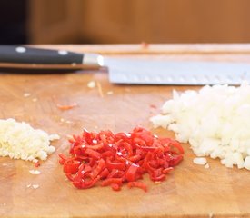 Sichuan Stir-Fried Bok Choy with Red Chilis 