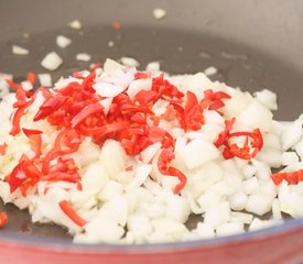 Sichuan Stir-Fried Bok Choy with Red Chilis 