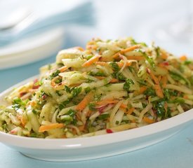 Kohlrabi, Carrot and Radish Slaw with Toasted Cumin Vinaigrette