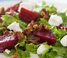 Roasted Beet Salad with Honey Roasted Walnuts