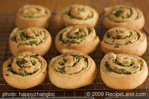 Christmas Herbed Pinwheel Biscuits recipe