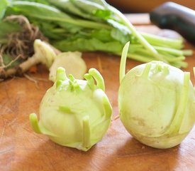 Kohlrabi, Carrot and Radish Slaw with Toasted Cumin Vinaigrette