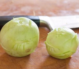 Kohlrabi, Carrot and Radish Slaw with Toasted Cumin Vinaigrette