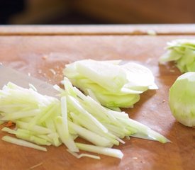 Kohlrabi, Carrot and Radish Slaw with Toasted Cumin Vinaigrette